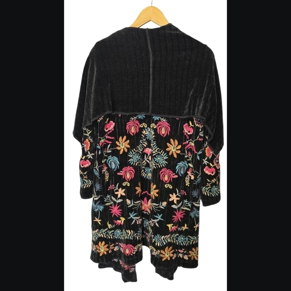 Johnny Was Black and Red Embroidered Jacket - Picture 7 of 7